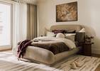 Coussin en velours Aline 20x20 bordeaux