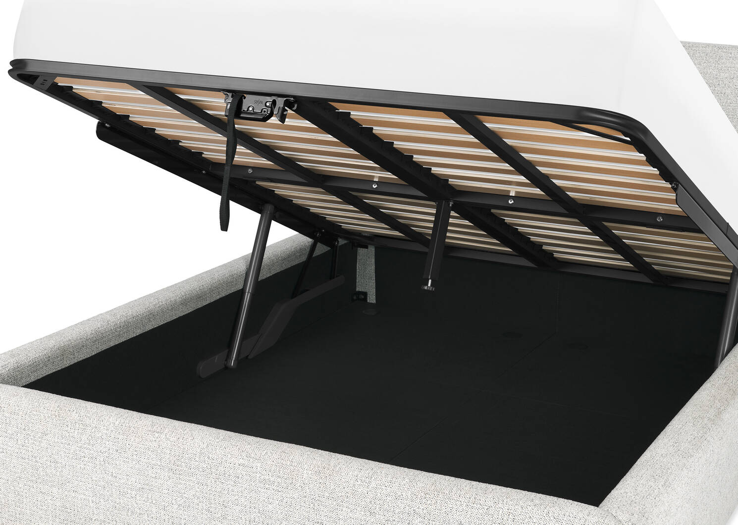 Ewan Storage Bed -Yuri Oyster, QUEEN