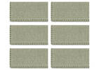 Ensemble de 6 serviettes Aria vert
