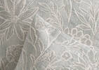 Elza Floral Duvet set Queen Lt. Grey/Iv