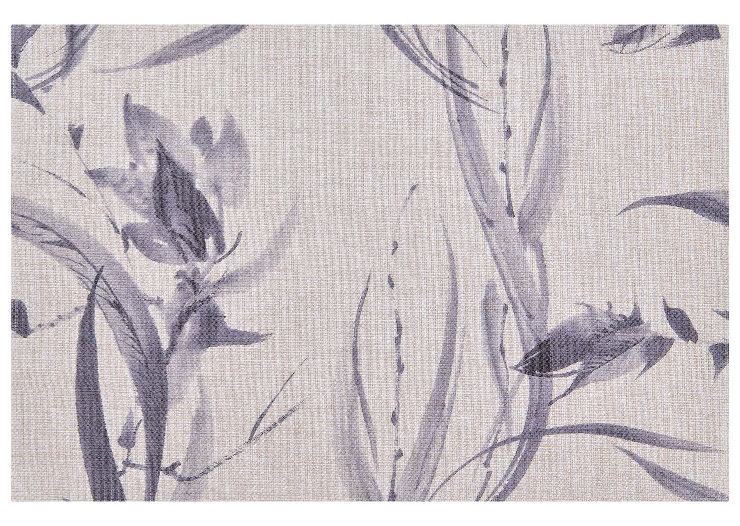 Jeannot Floral Placemat Nat/Dark Grey