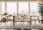 Yacob Ext Dining Table -Merla Sand