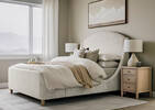 Saracino Bed -Zell Pearl, QUEEN