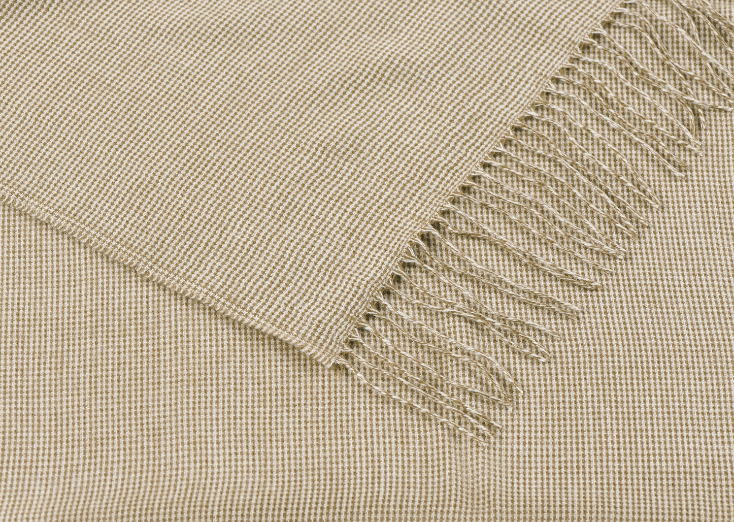 Marlow Check Throw Ivory/Mushroom