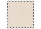 Ensemble de 6 serviettes Lark nat/noir