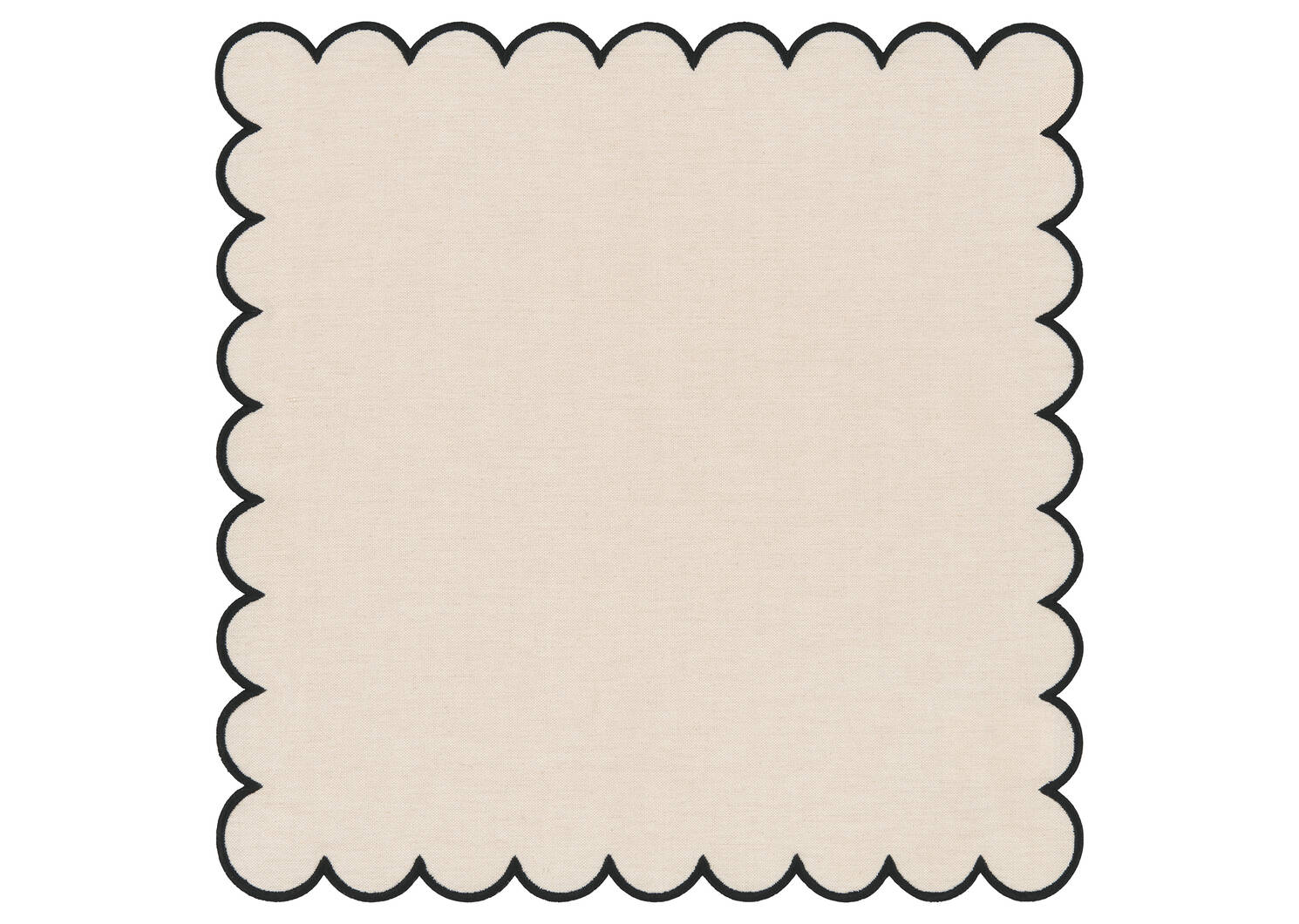 Ensemble de 6 serviettes Lark nat/noir