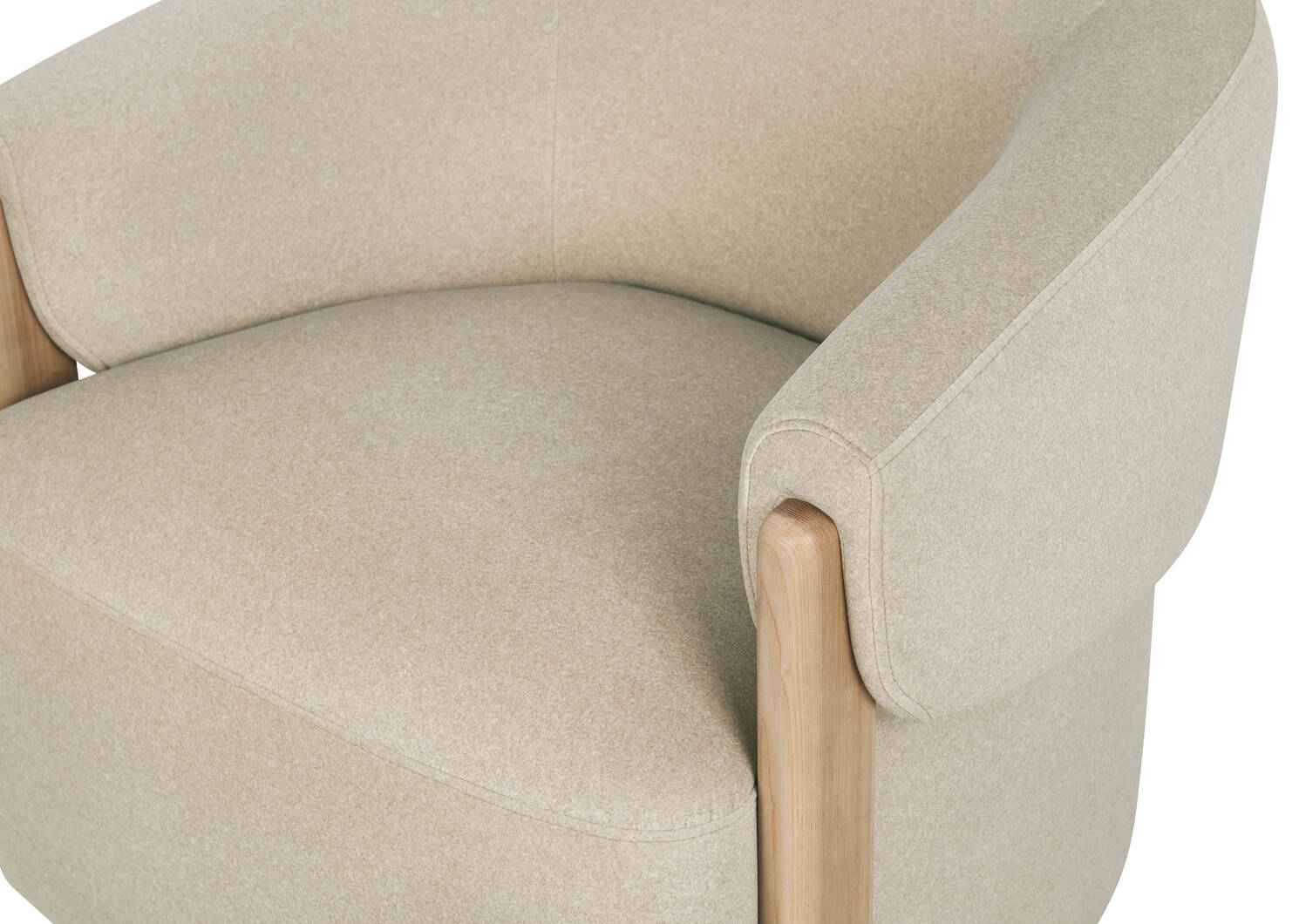 Alicent Swivel Armchair -Vaughn Sand