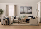 Fauteuil pivotant Olivia -Mel ivoire