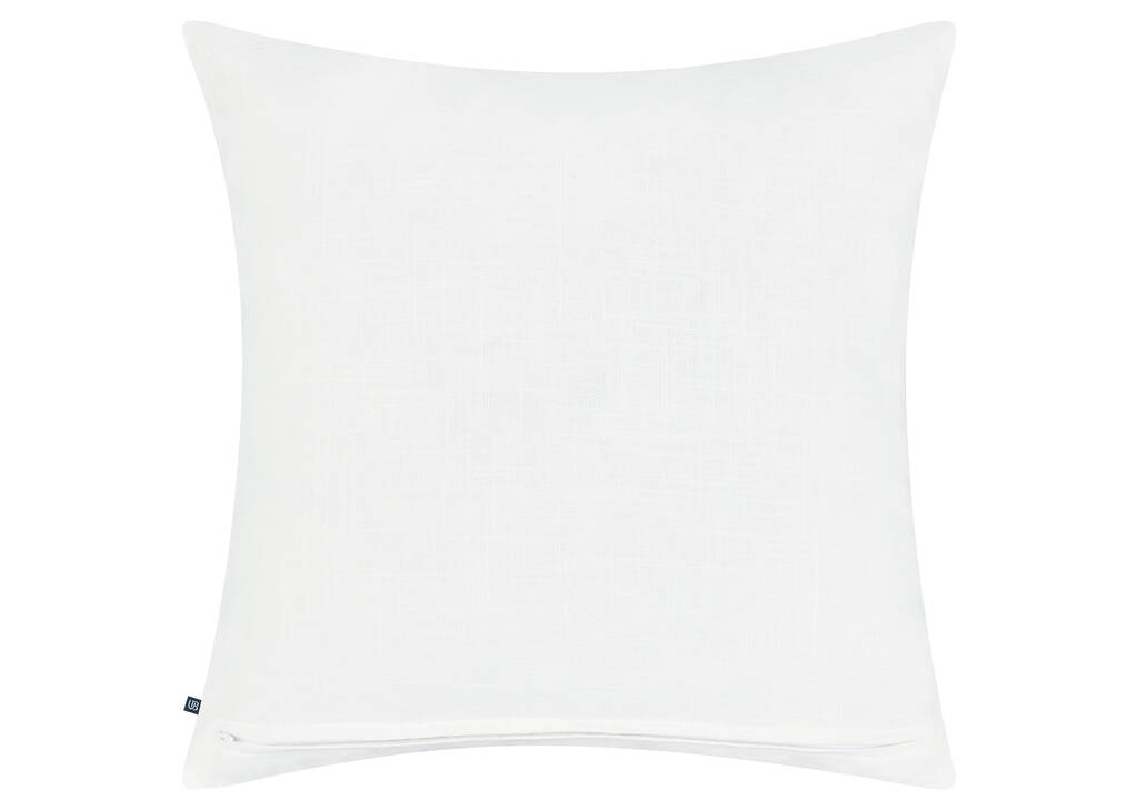 Coussin coton floral Suri 20x20 iv/bleu