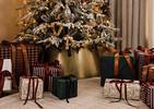 Cache-pied de sapin Scalloped laiton