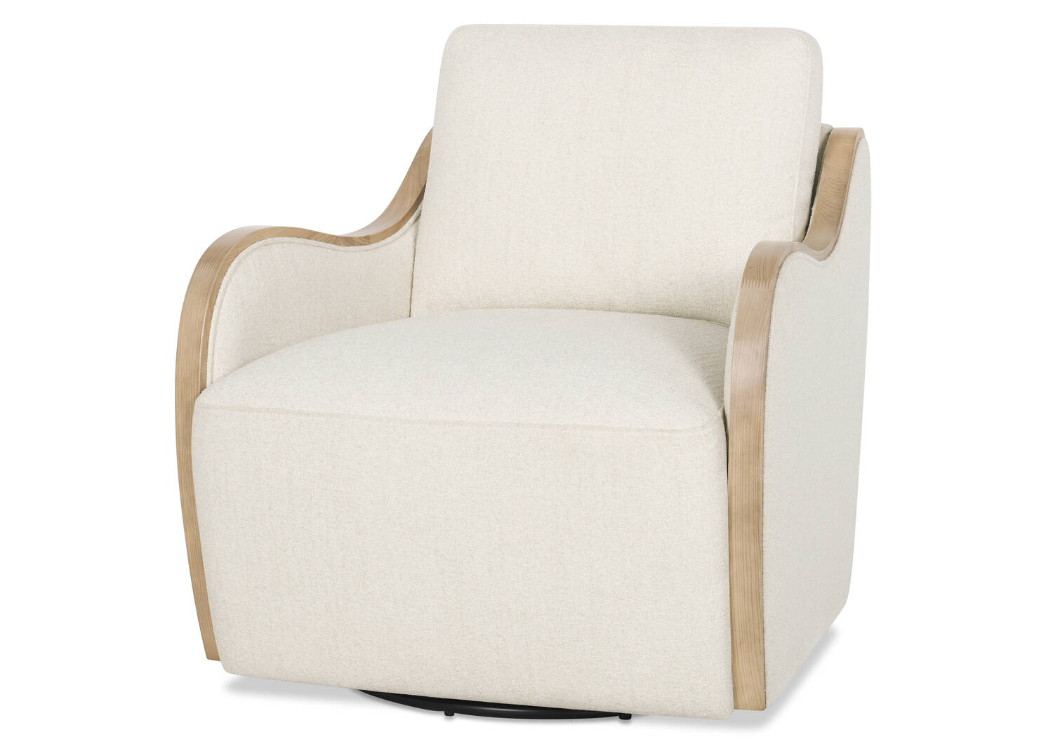 Fauteuil pivotant Olivia -Mel ivoire