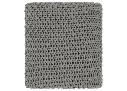 Wardell Cotton Chunky Throw Light Gre