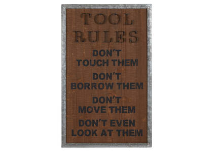 Déco murale Tool Rules