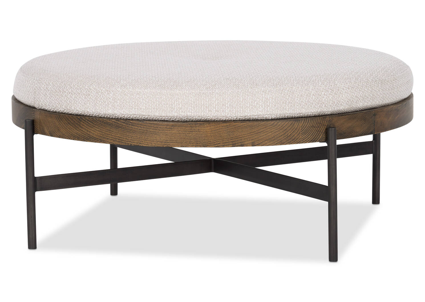 Claremont Ottoman 39" -Wyn Snow