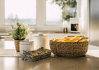 Chemin de table Morris naturel/sauge
