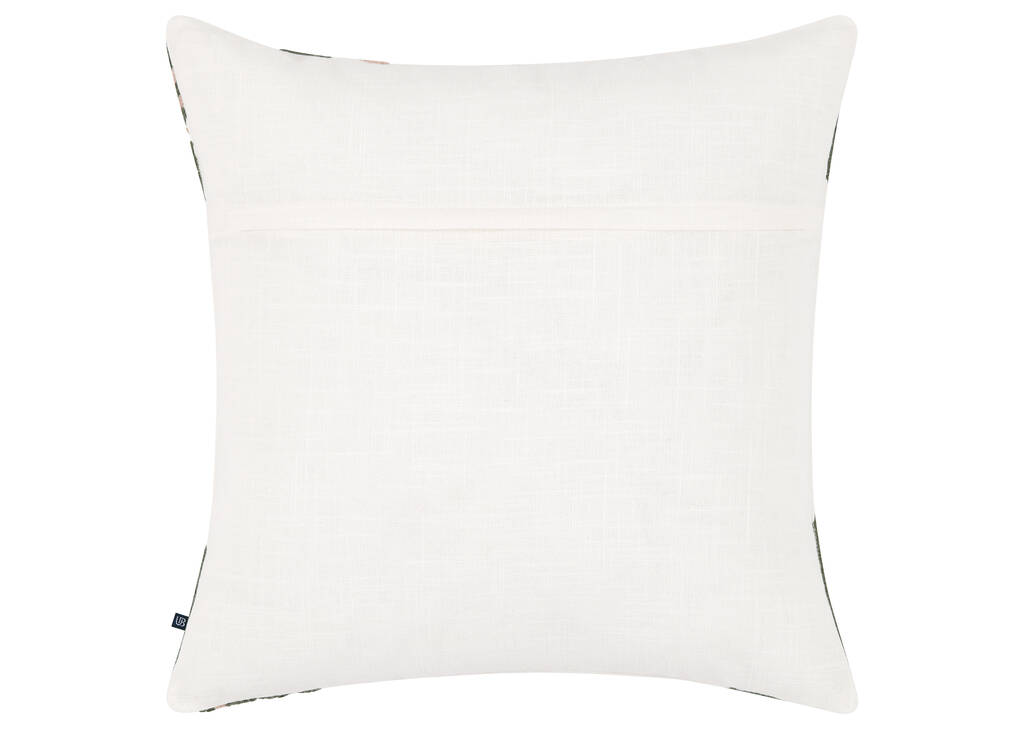 Coussin coton Manon 20x20 iv/rose/vert