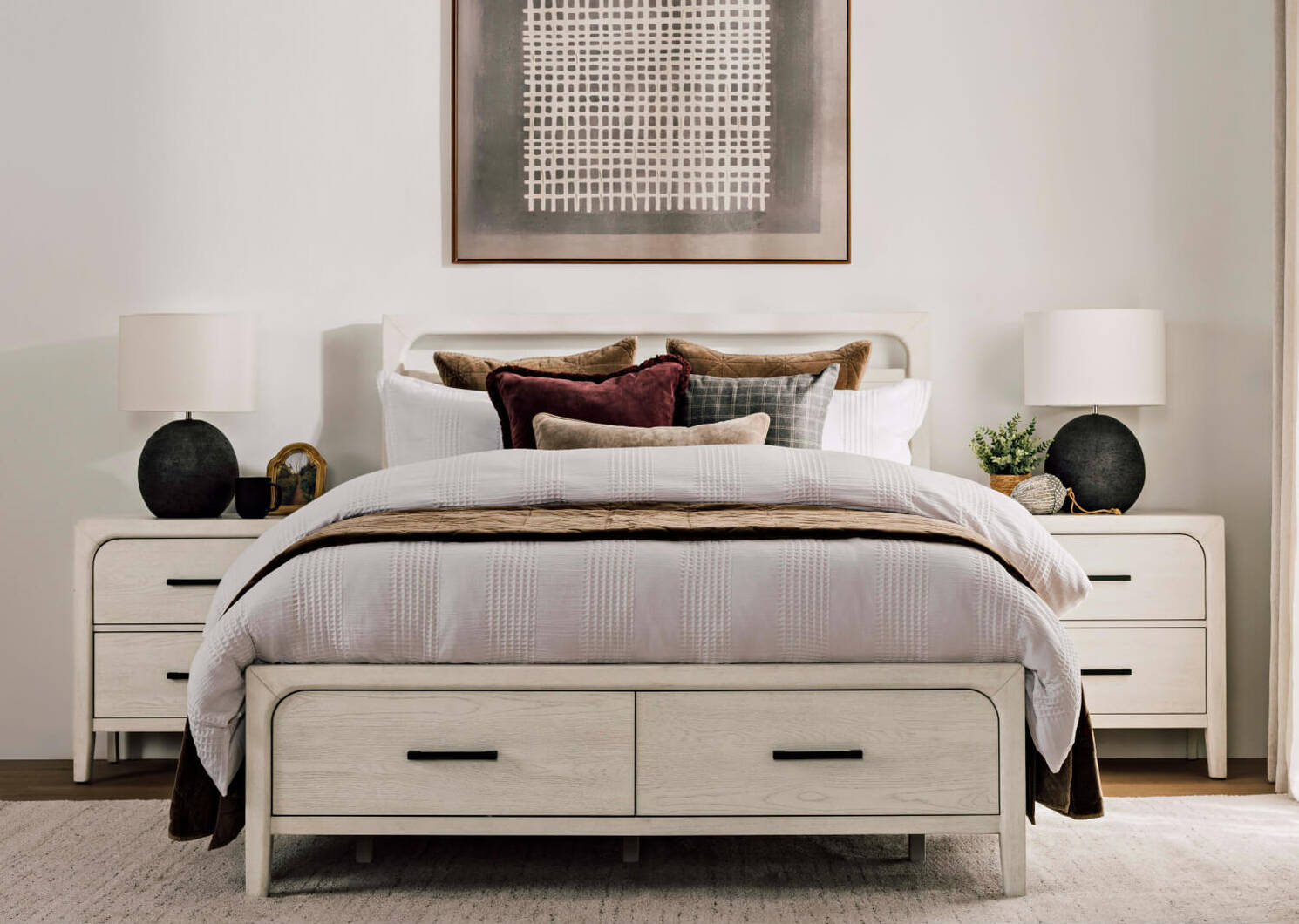 Marisol Storage Bed -Nevin Fog, KING