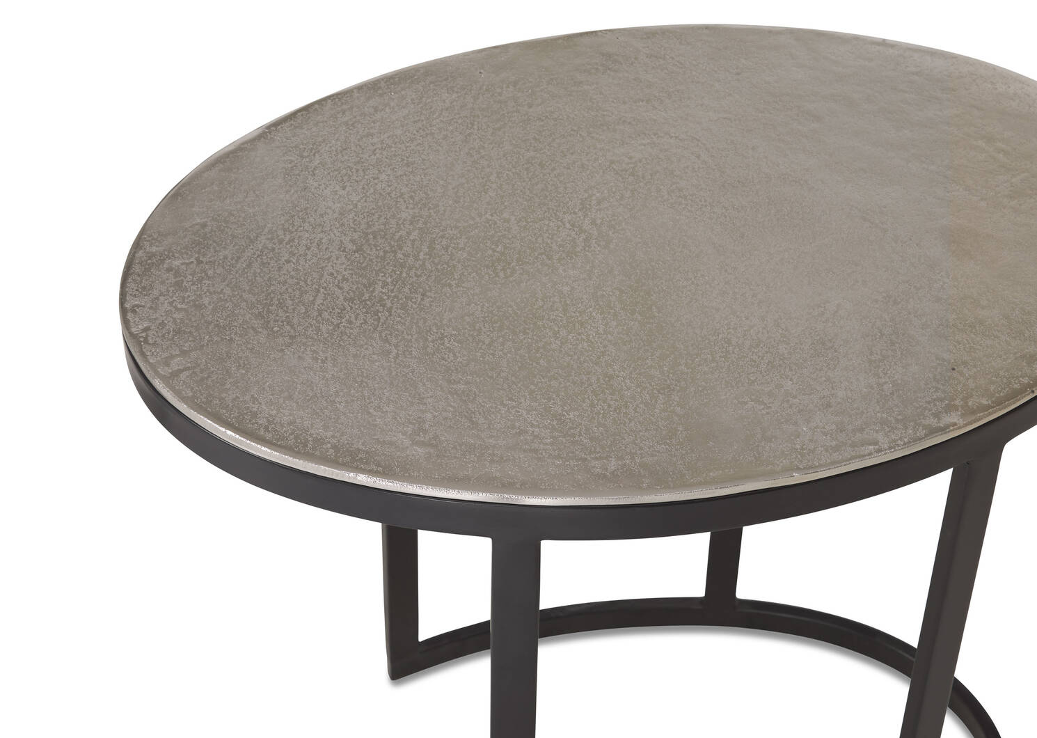 Marley Nesting Table -Raw Nickel