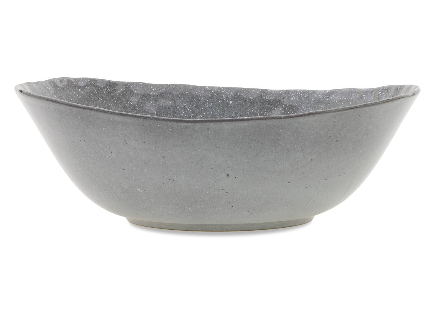 Crofton Glazed Serving Bowl Dark Grey