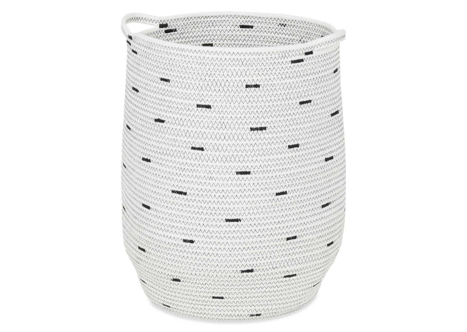 Grand panier Bryer ivoire/gris