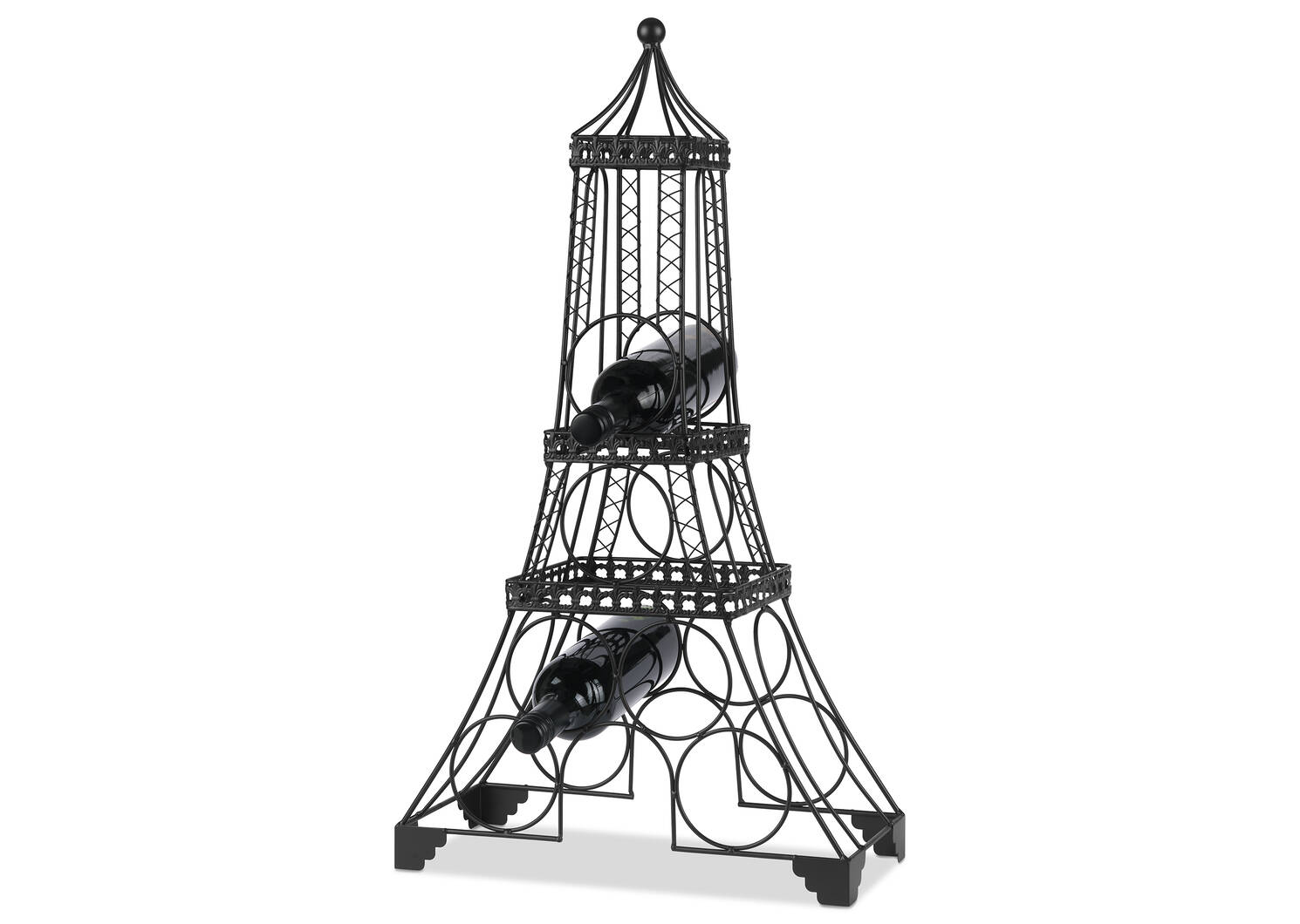 Support à vin Eiffel Tower noir