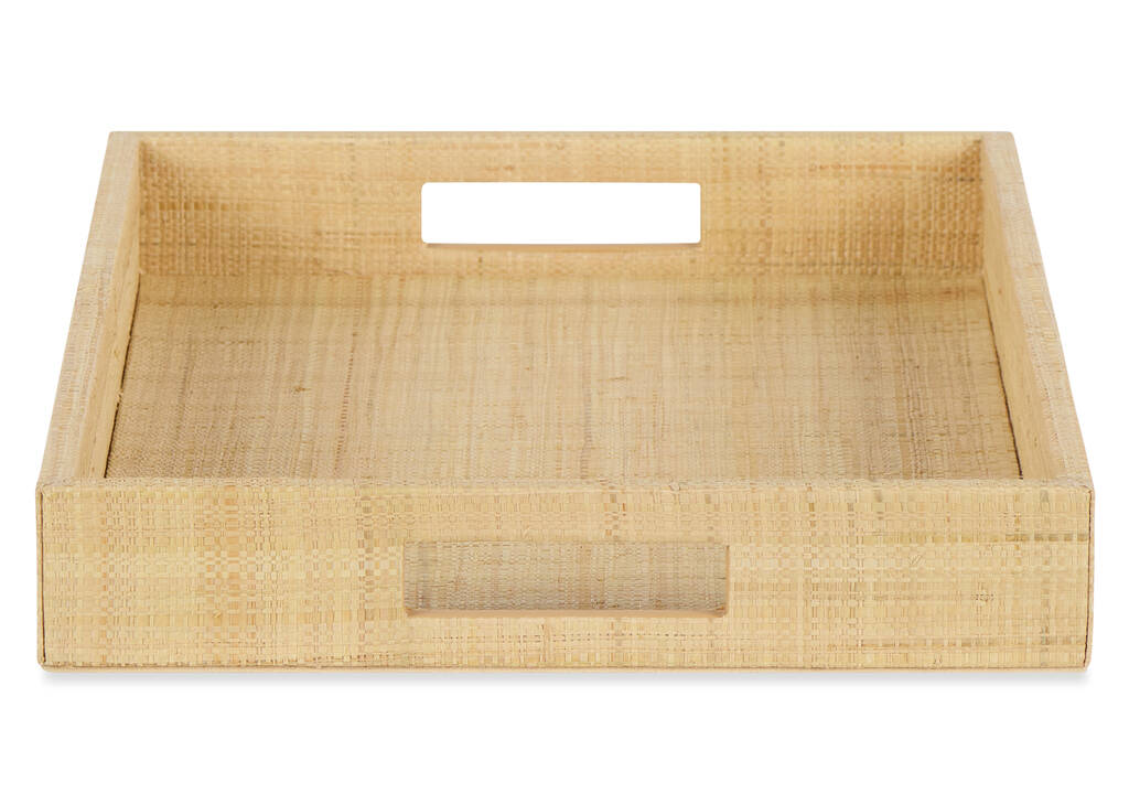 Silvana Raffia Tray Rectangular Natural