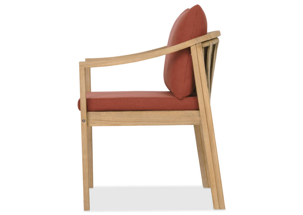 Tulum Outdoor Dining Chair -Rust
