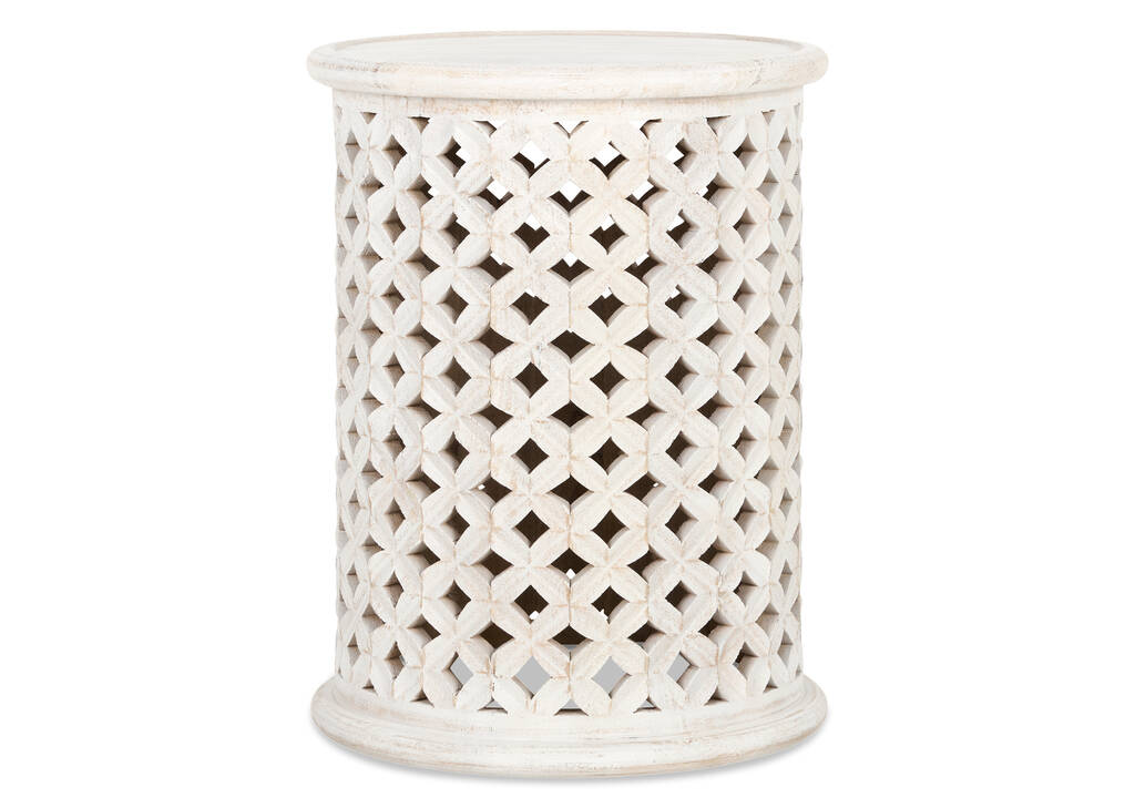 Avaline Side Table -Portica Chalk