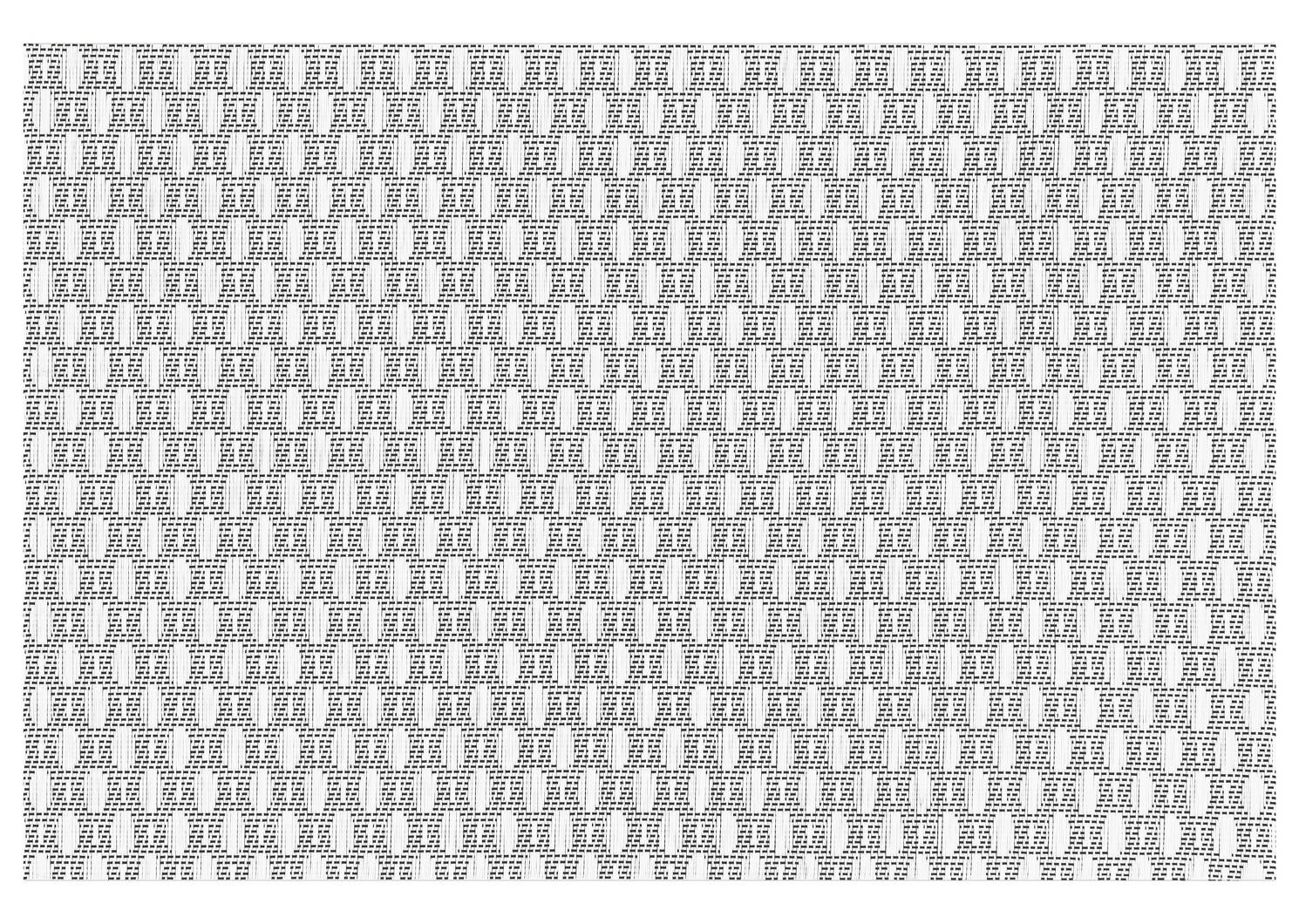 Napperon Midtown blanc/noir