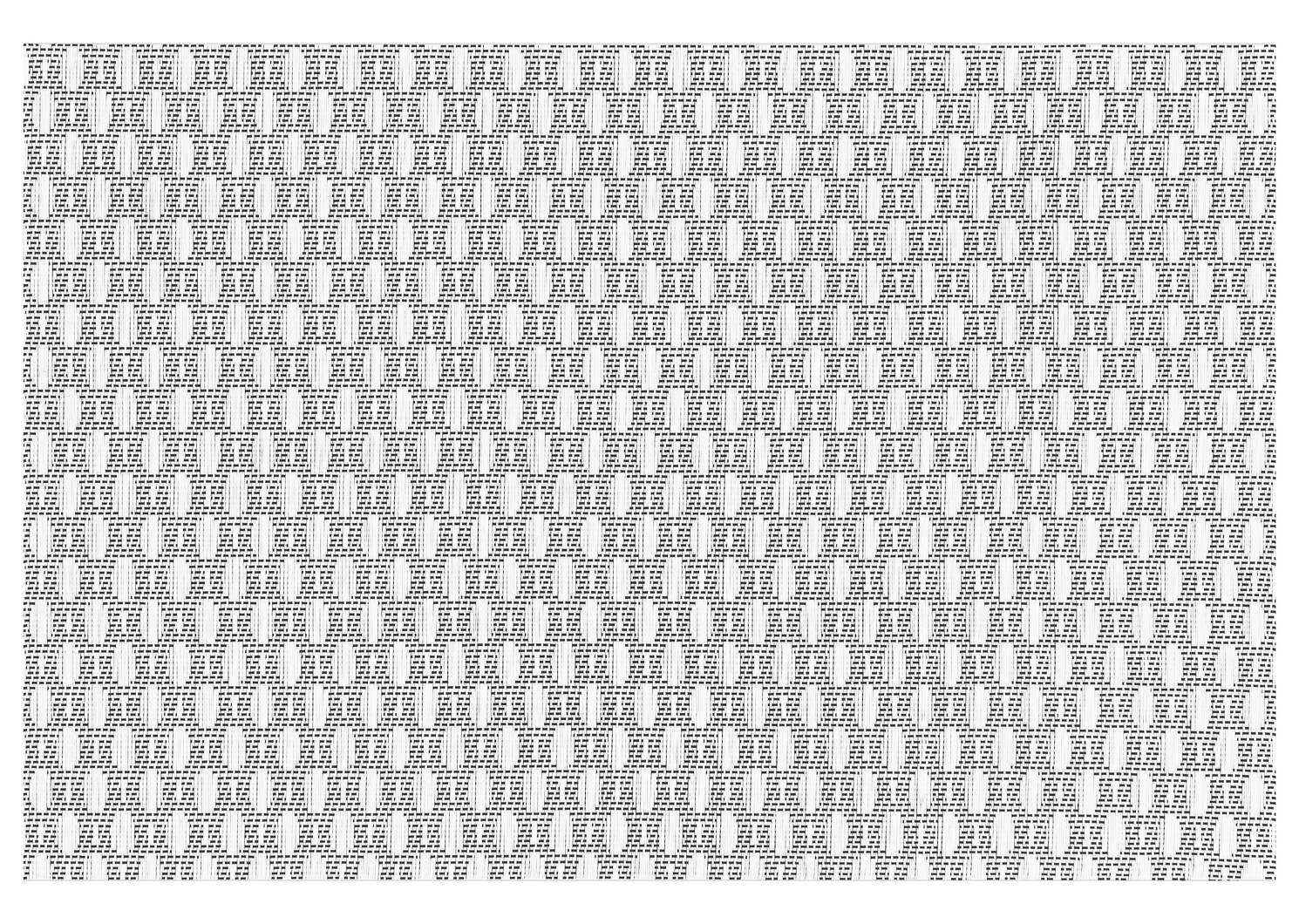 Midtown Placemat White/Black