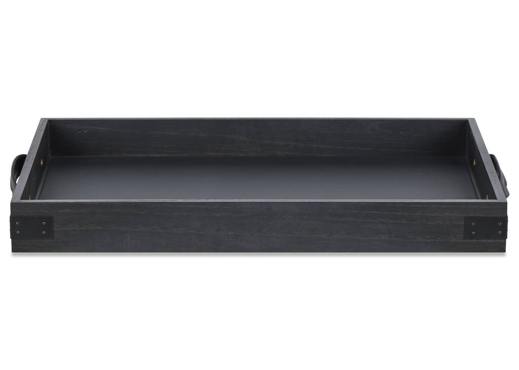 Beckett Wood Tray Large Black