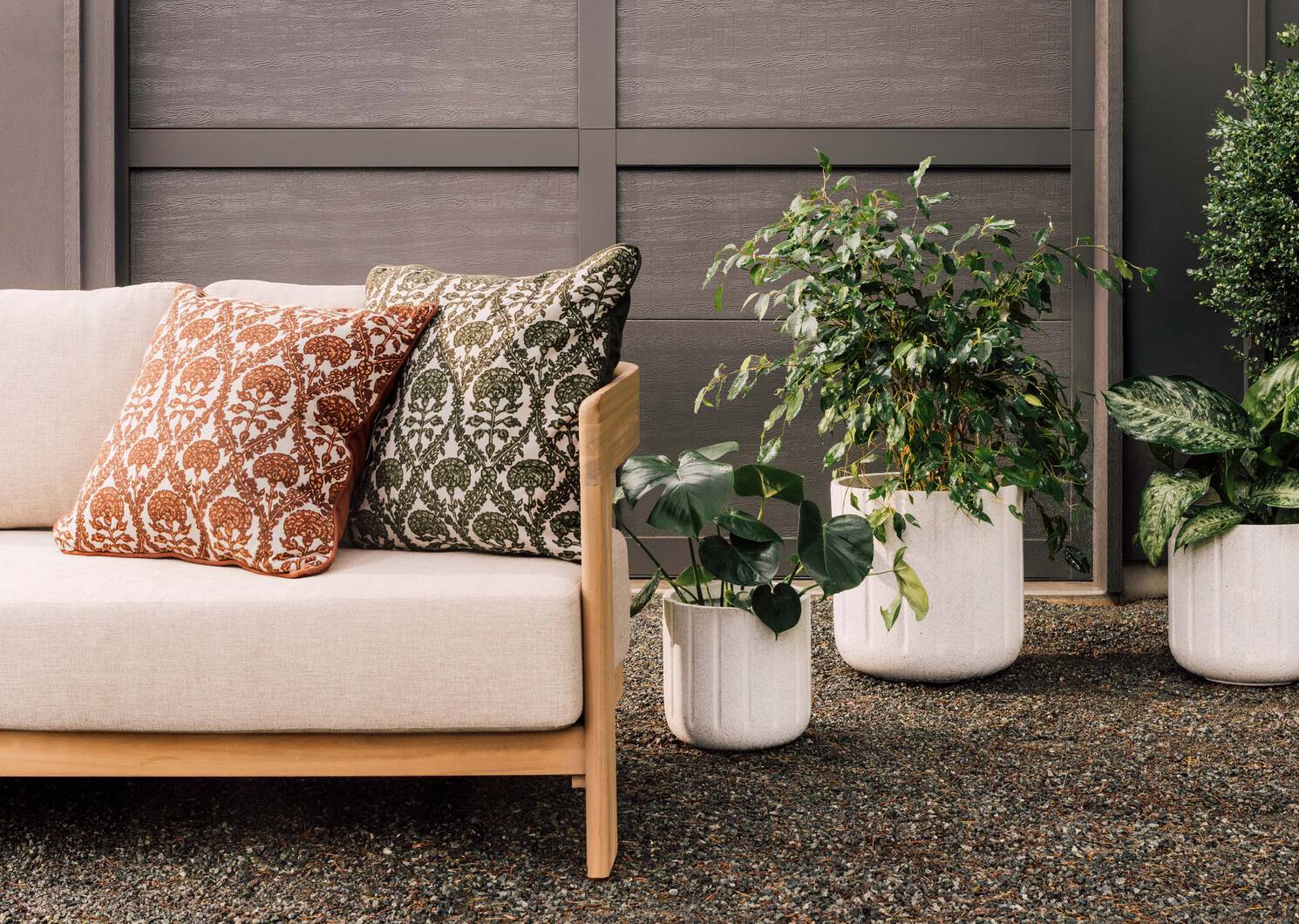 Coussin d&rsquo;ext&eacute;rieur Madura 21x21 tamarin