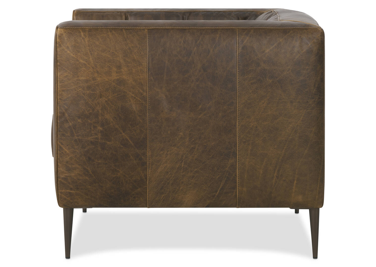 Fauteuil en cuir Marcello -Waco tabac