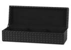 Percy Faux Leather Storage Box Black