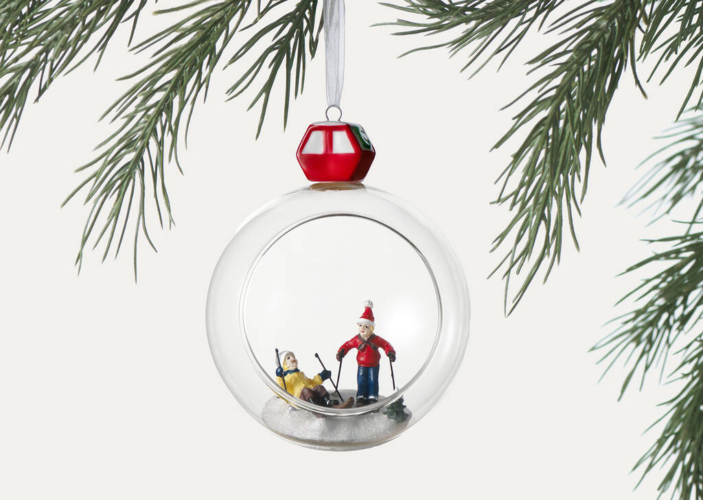 Orn. boule en verre Gondola