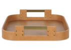 Plateau rectangulaire Riva brun clair