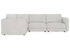 Fauteuil de coin module Mila -Sela gris