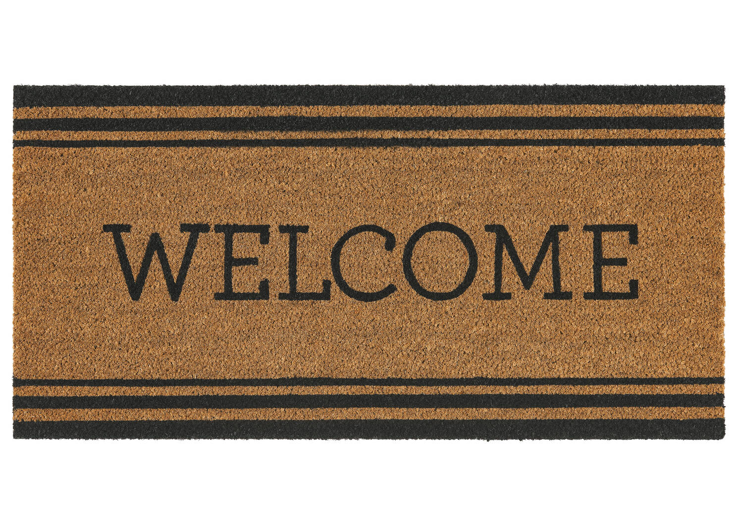 Welcome Border Doormat Natural