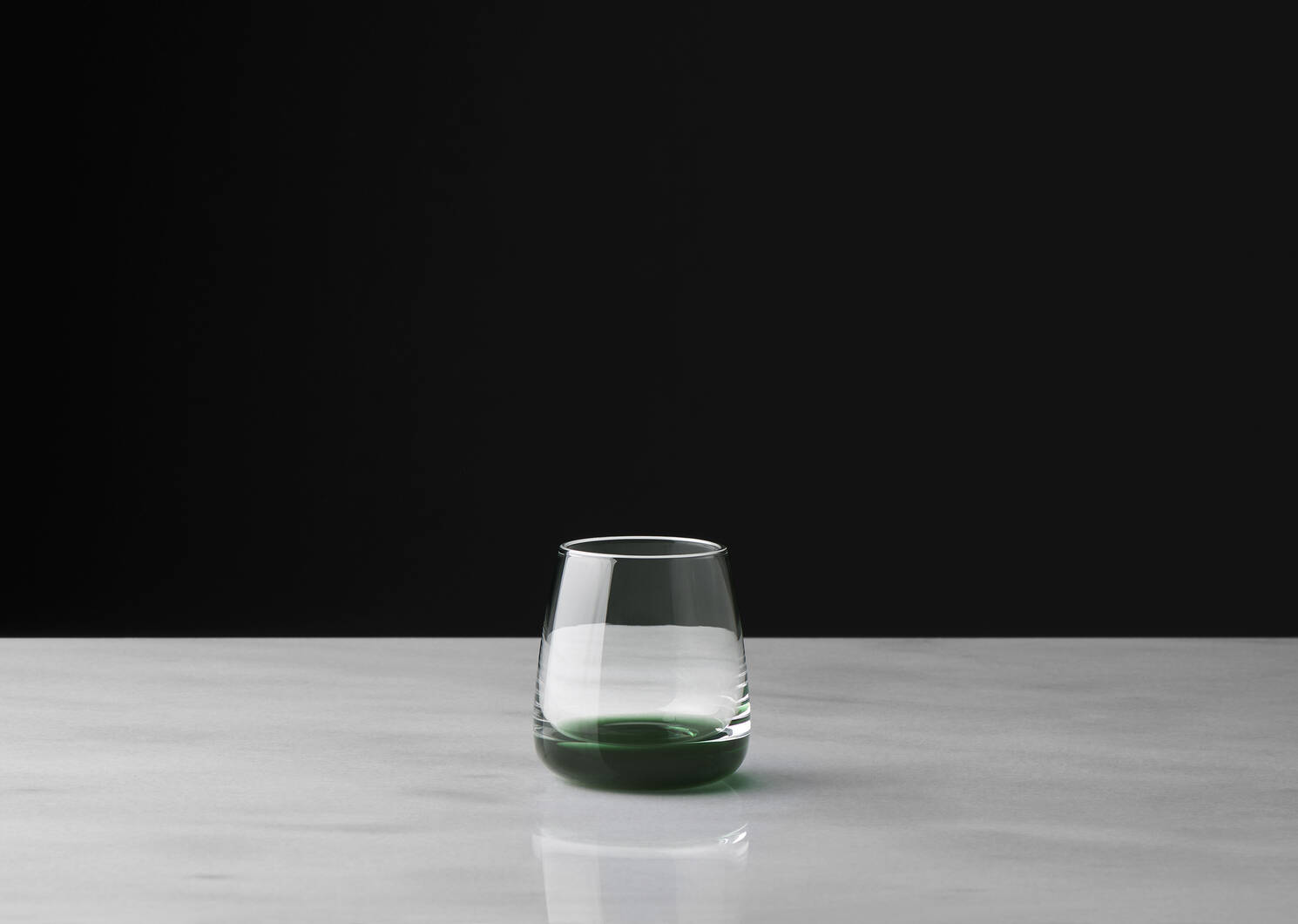Verre court Maris transparent/vert