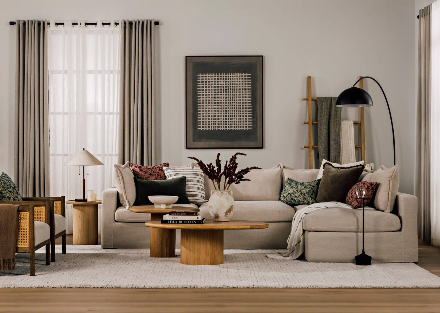 Canapé modulaire Eloise -Nile crème, g.