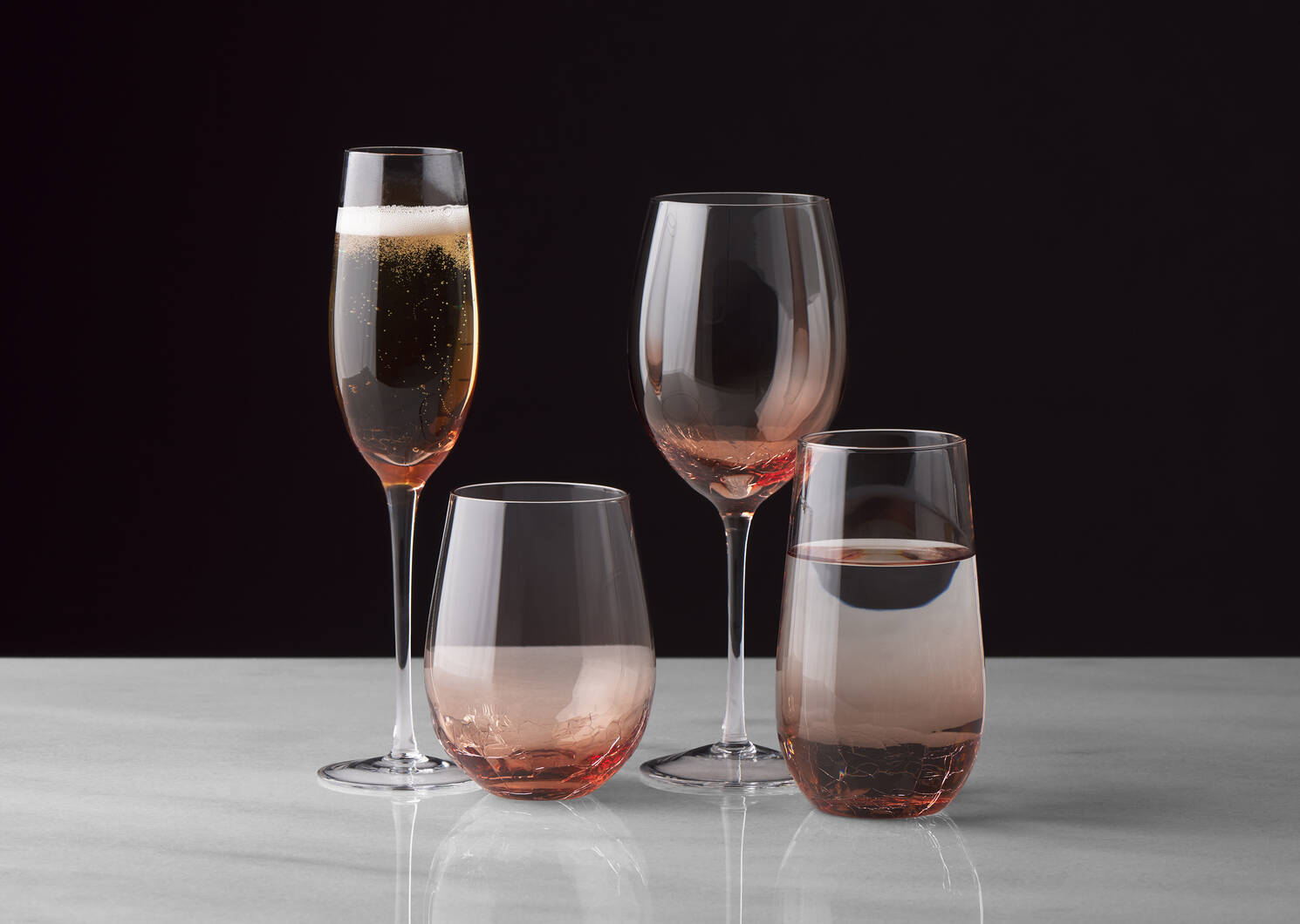 Lively Champagne Flute Terracotta