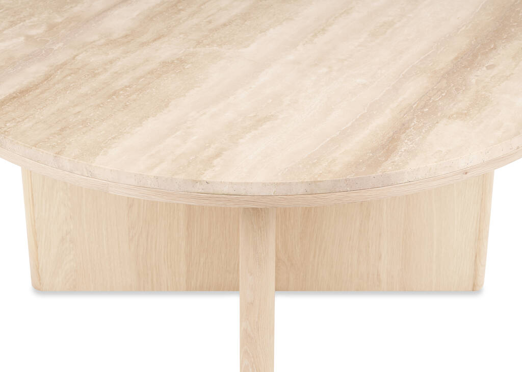 Table basse Bocelli -Lia blond/travertin