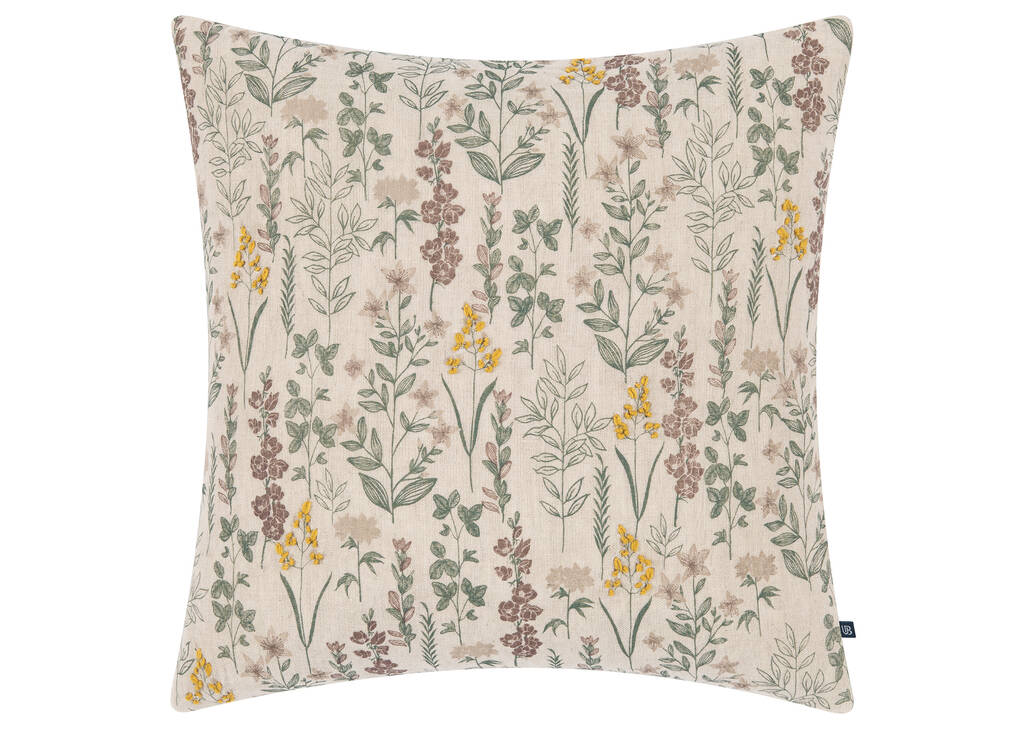 Coussin coton floral Posie 20x20 multi
