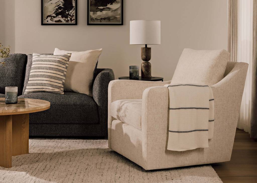 Hastings Cotton Throw Ivory/Black