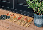 Floral Doormat Natural