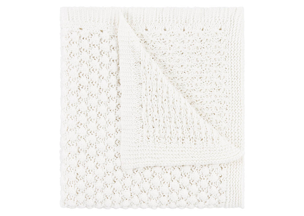Ellie Chenille Throw Ivory