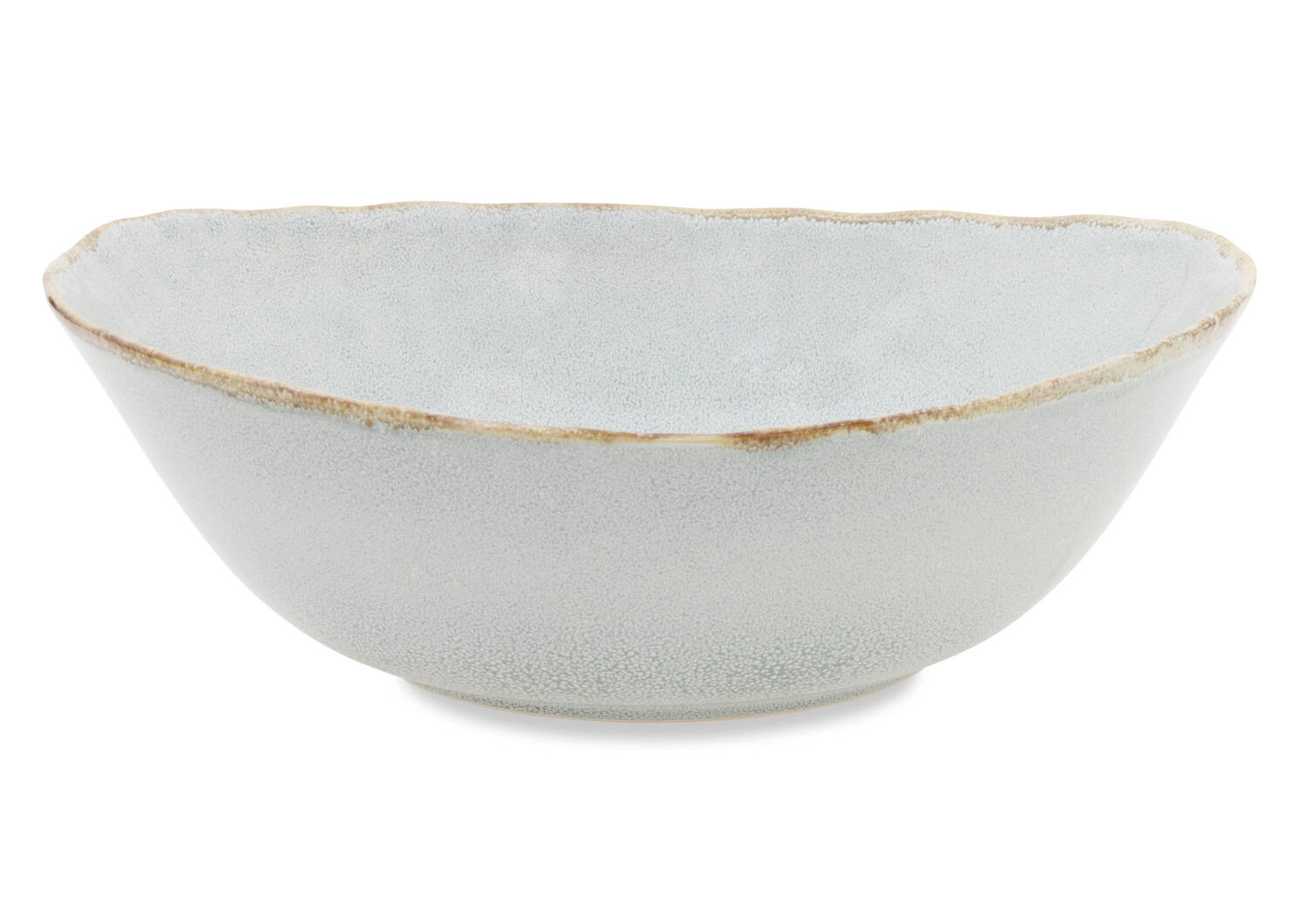 Crofton Glazed Serving Bowl Light Gre