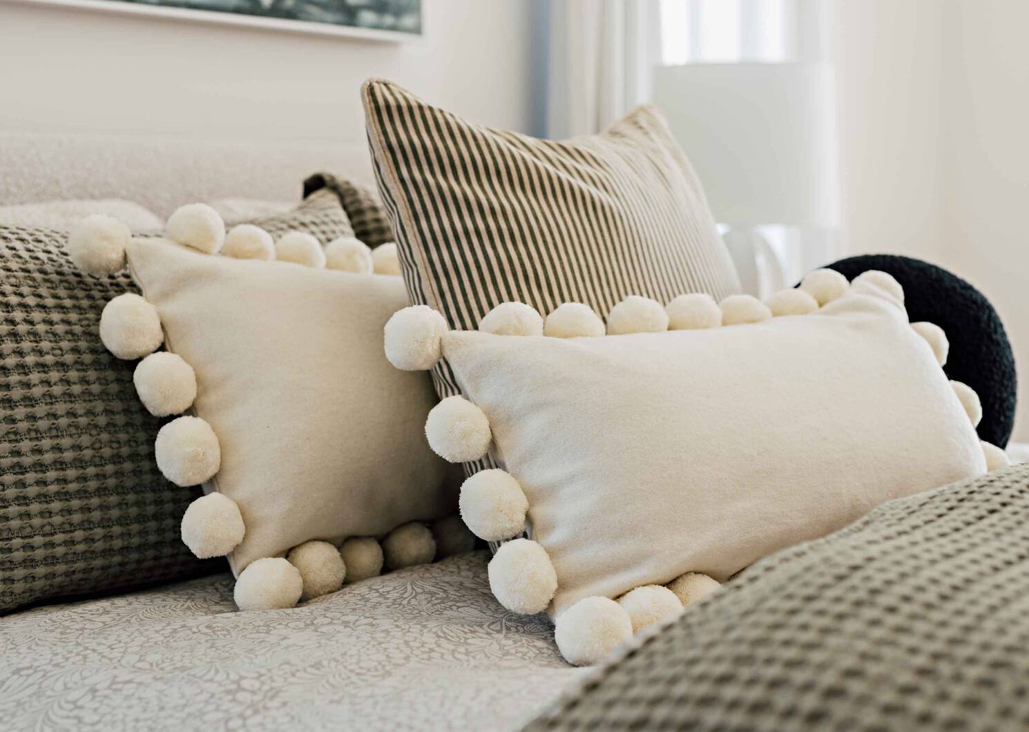 Sola Pillow 12x22 Ivory