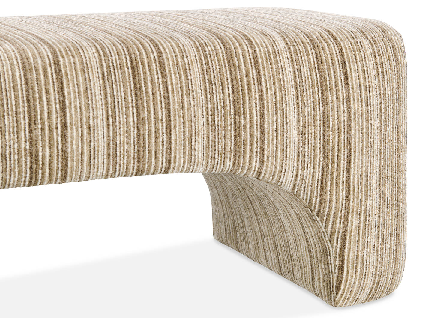 Banc rembourr&eacute; Frida, g lit -Percy moka