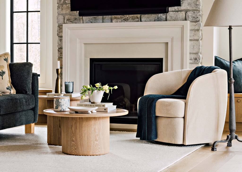 Fauteuil pivotant Viola -Nirvana ficelle